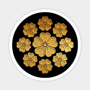 Gold Kuyo Sakura Kamon Magnet